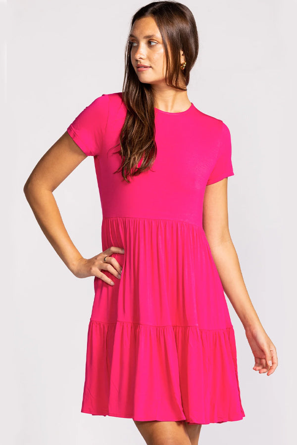 Hot pink outlet skater dress