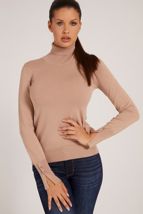 GUESS Women's Long Sleeve Turtle Neck Melodie Sweater