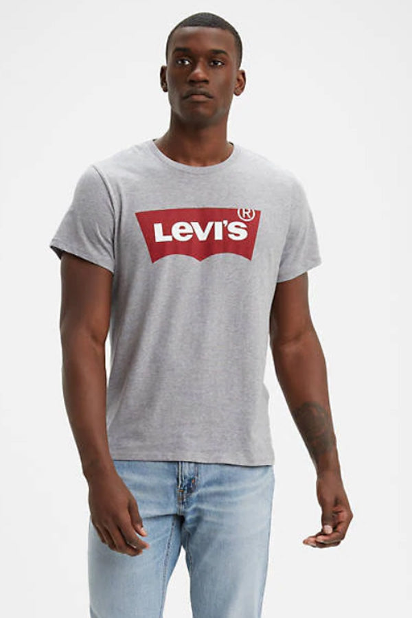 vi's Mens Classic Logo Tee Shirt - Grey – BK's Brand Name Clothing