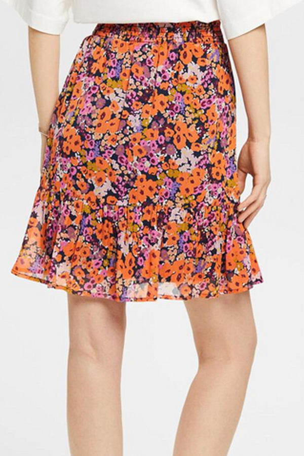 Esprit Floral Skirt with Flounce Hem – BK's Brand Name Clothing