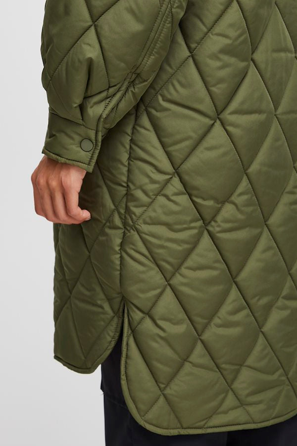 Ichi check padded coat 2025