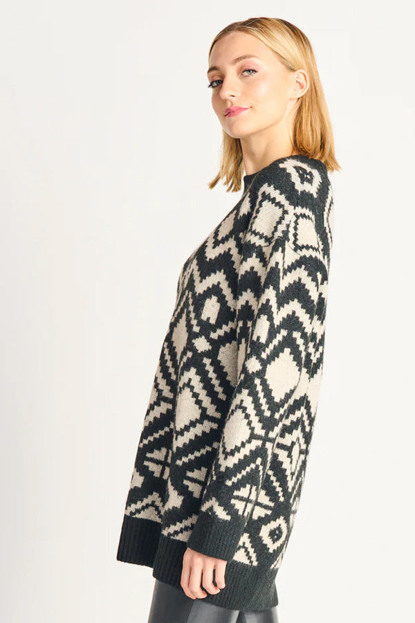 Dex Michelle Longline Jacquard Sweater – BK's Brand Name Clothing
