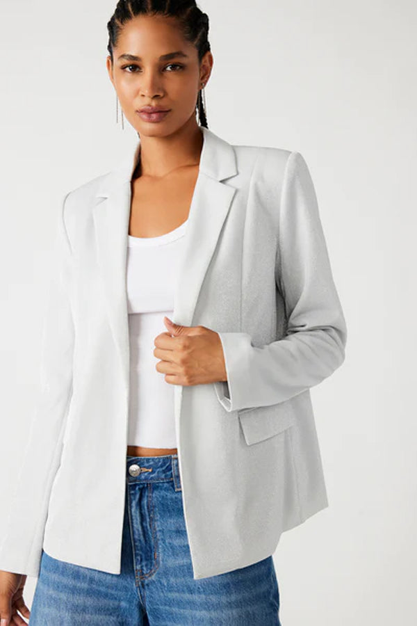 PAYTON Blazer Light Blue  Women's Designer Blazers – Steve Madden