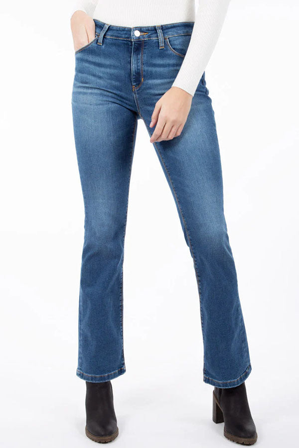 Women's Low-Rise Dark Wash Boot Jeans