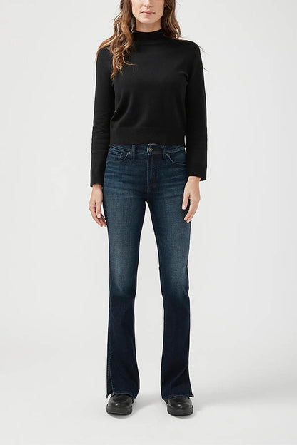 Silver Avery High Rise Bootcut Jeans