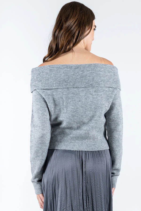 C'est Moi Off Shoulder Sweater