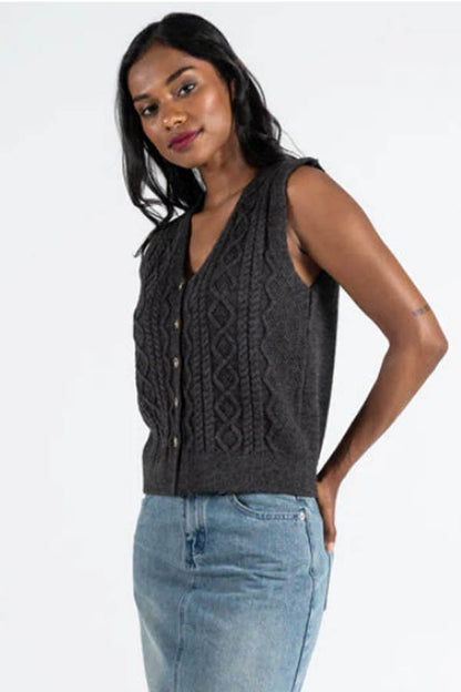 C'est Moi Cable Knit Vest