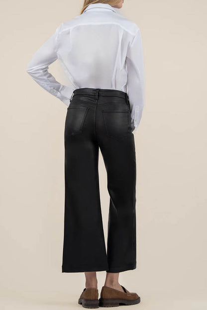 Kut Meg High Rise Coated Wide Leg Pant