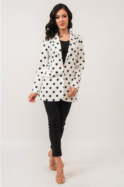 Bk Polka Dot Blazer