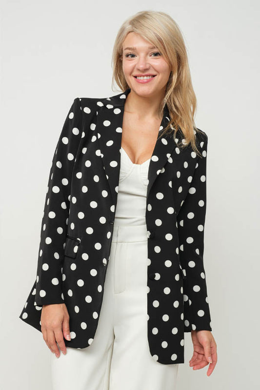 Bk Polka Dot Blazer