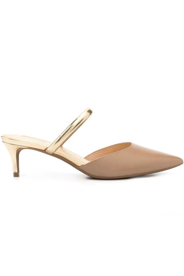 Michael kors kitten clearance heel mules