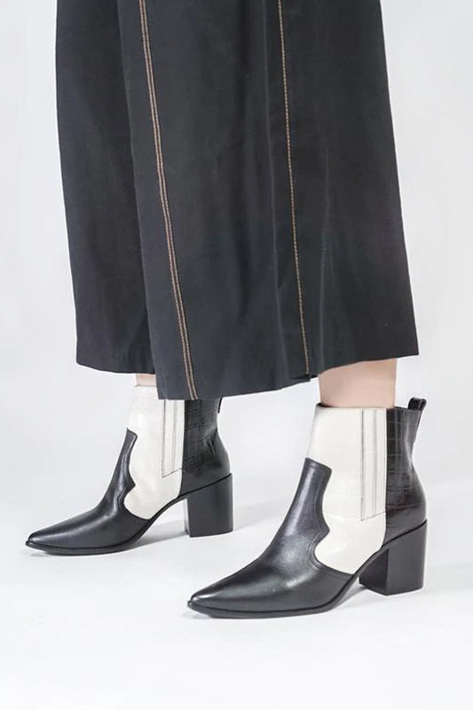 Kaanas Sicily Colour-Block Texan Bootie