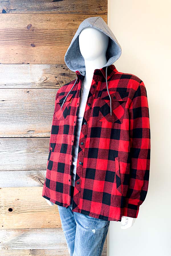 Jean best sale flannel jacket