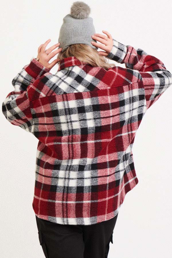 Flannel shacket hot sale