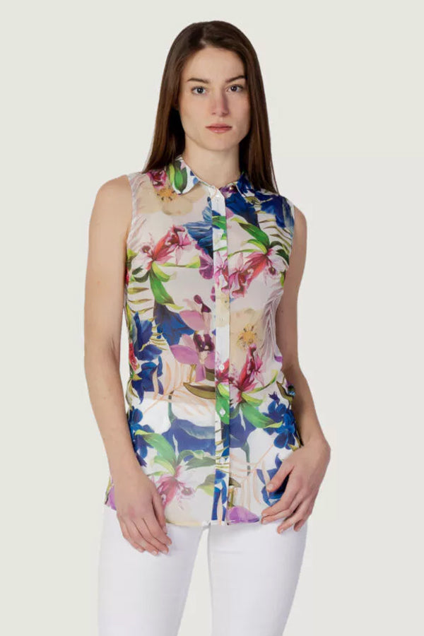 Guess Tropicalia Blouse BK s Brand Name Clothing